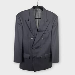 Vito Rufolo Men's Blazer Tesse Navy Blue 38R Mens 100% Wool Jacket Made In Italy